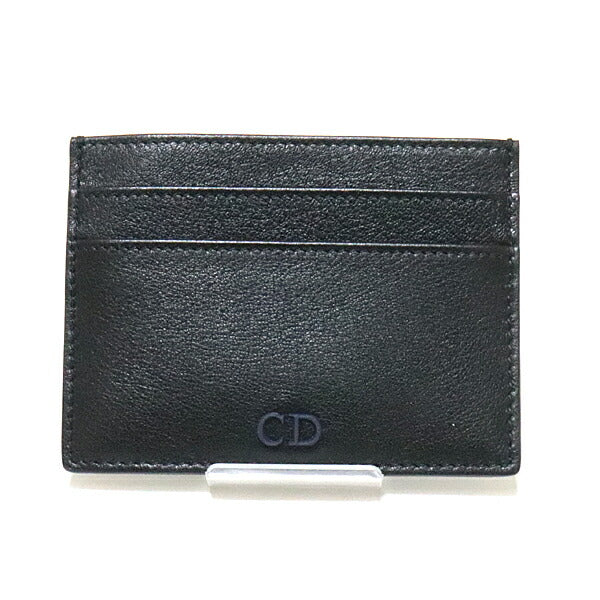 DIOR HOMME Card Case 2CNCHOOICNT Calfskin Black x navy Dior Homme Pass Case mens
