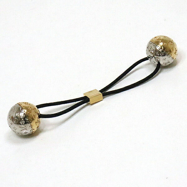 LOUIS VUITTON hair accessory M80266 metal Gold/Silver Black CHOUCHOU NANOGRAM PLANETE