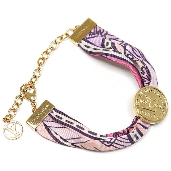 LOUIS VUITTON bracelet M69585 silk Pink Gold Metal Be Mindful
