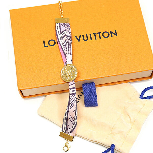 LOUIS VUITTON bracelet M69585 silk Pink Gold Metal Be Mindful
