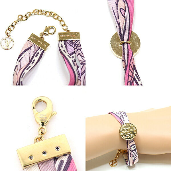 LOUIS VUITTON bracelet M69585 silk Pink Gold Metal Be Mindful