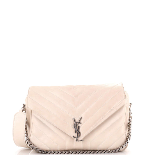 Luxury Saint Laurent Trending 2025 LouLou Convertible Shoulder Bag Matelasse Chevron Leather