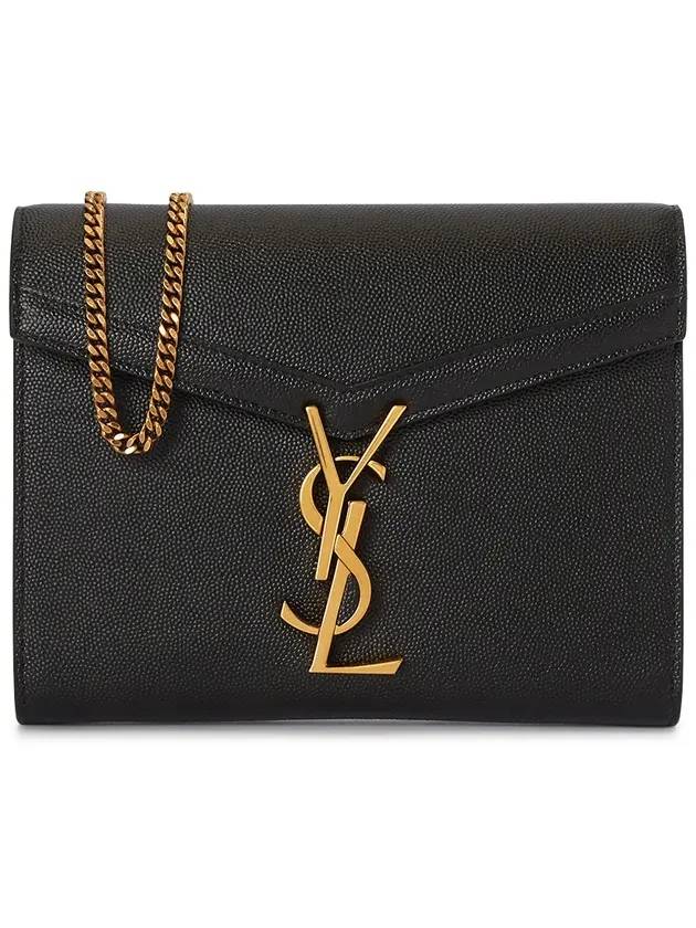 Luxury Saint Laurent Trending 2025 Cassandra Monogram Chain Shoulder Bag Black