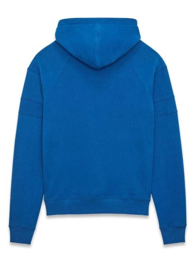 Luxury Saint Laurent Trending 2025 Embroidered Logo Hoodie Blue
