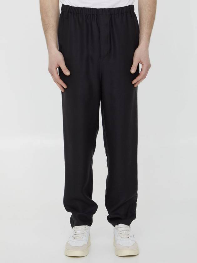 Luxury Saint Laurent Trending 2025 23 ss Viscose Trousers 717375Y1G681000 B0020169836