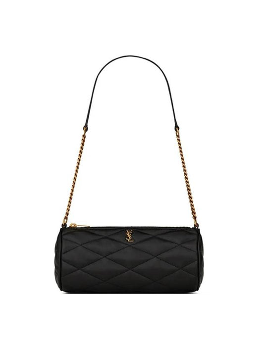 Luxury Saint Laurent Trending 2025 Tube Quilting Small Shoulder Bag Black