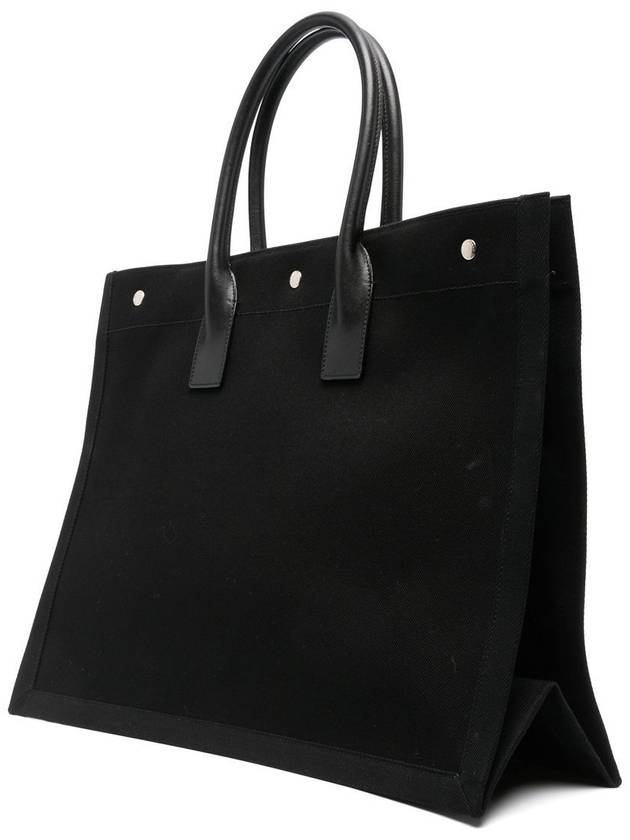 Luxury Saint Laurent Trending 2025 Rive Gauche Lino Legend Large Tote Bag Black
