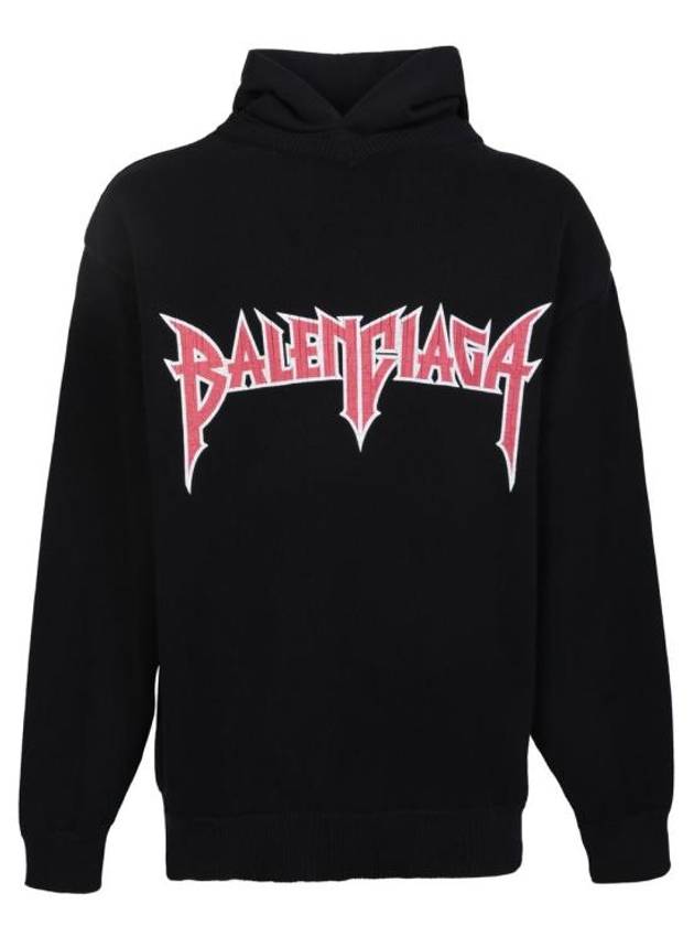 Luxury Balenciaga Trending 2025 Logo Hoodie Black