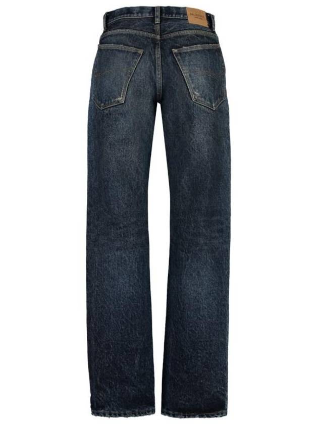 Luxury Balenciaga Trending 2025 Men's Relaxed Jeans Navy