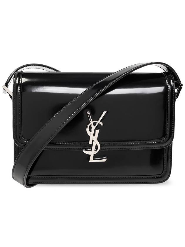 Luxury Saint Laurent Trending 2025 Solferino Medium Leather Shoulder Bag Black