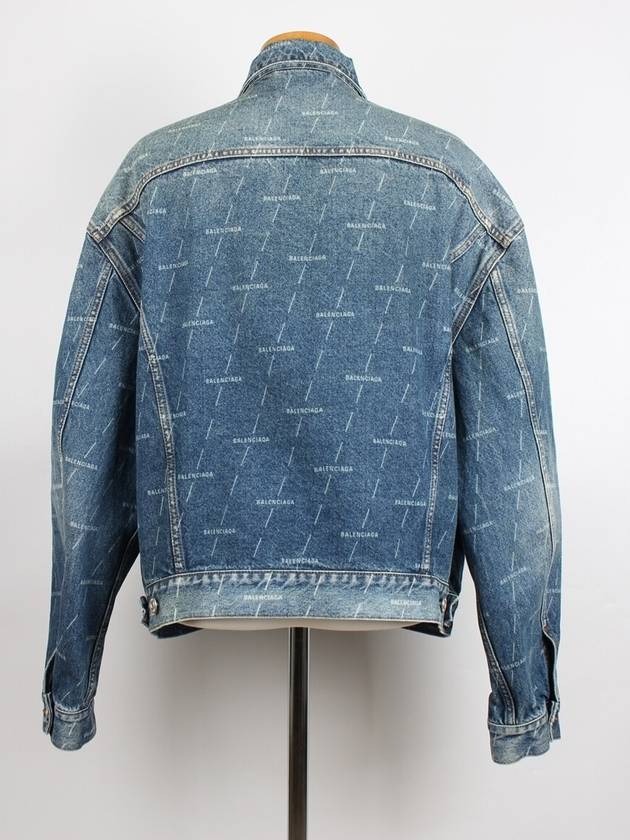 Luxury Balenciaga Trending 2025 Multi logo denim jacket 50