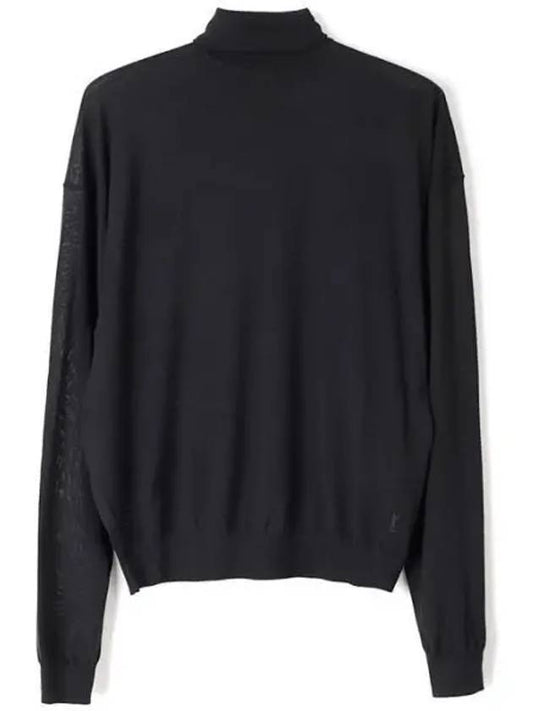 Luxury Saint Laurent Trending 2025 Cassandre Turtleneck Black