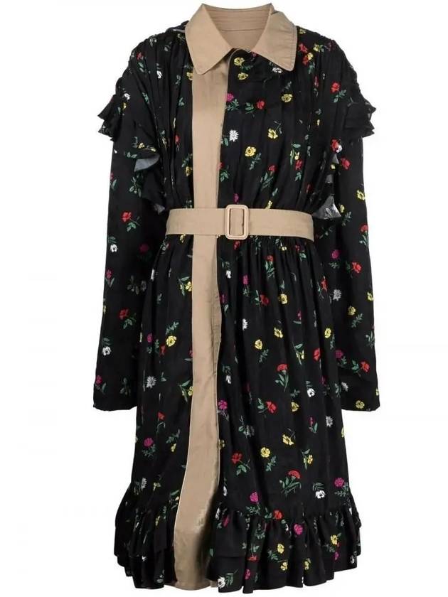 Luxury Balenciaga Trending 2025 WoMen's Reversible Belt Trench Coat Black