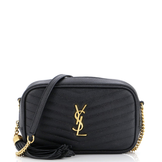 Luxury Saint Laurent Trending 2025 Lou Camera Bag Matelasse Chevron Leather Mini