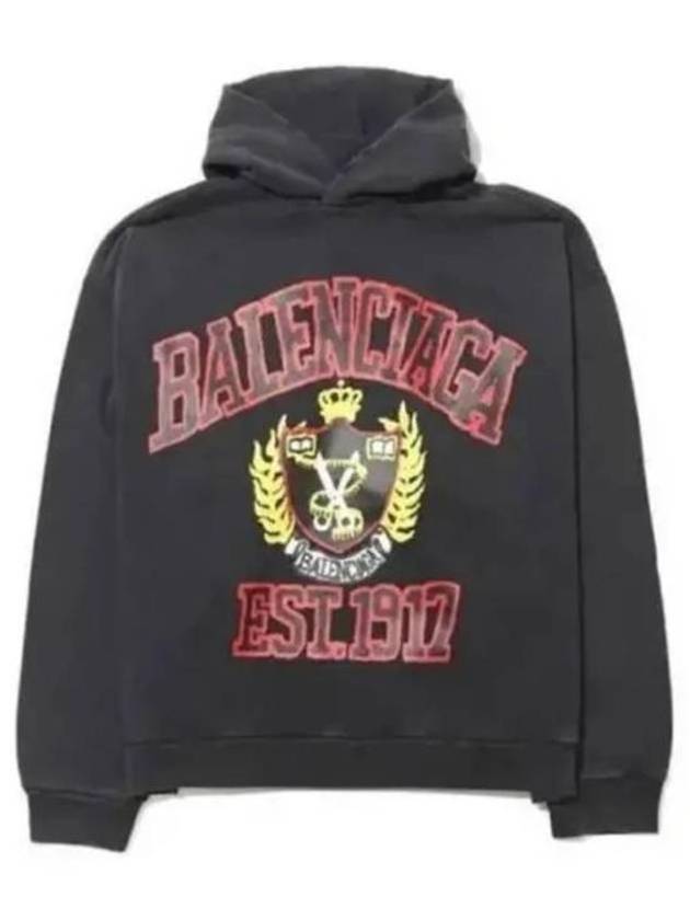 Luxury Balenciaga Trending 2025 DIY College Medium Fit Hoodie Black
