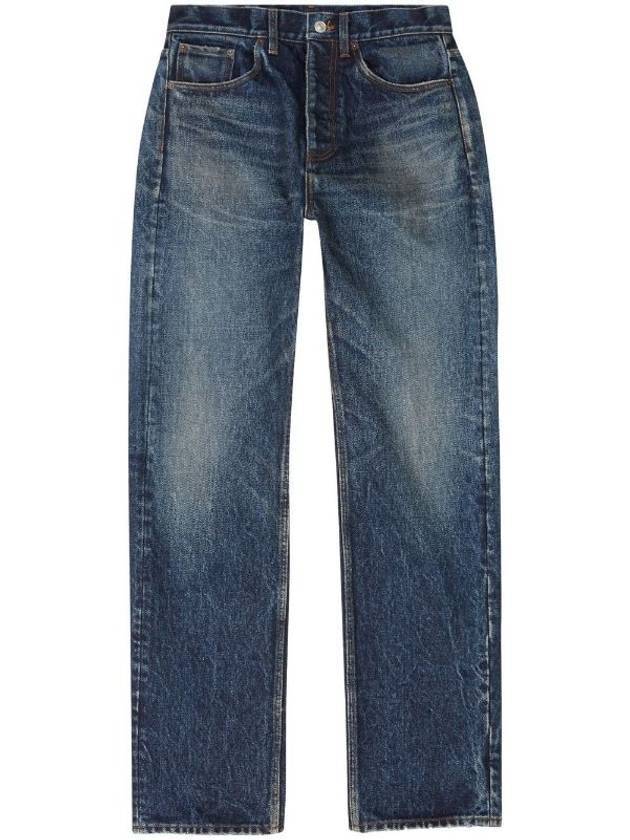 Luxury Balenciaga Trending 2025 Men's Relaxed Jeans Navy