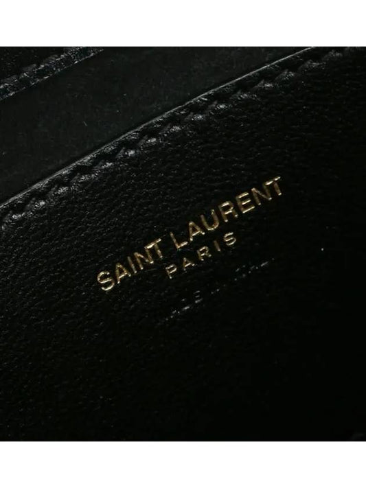 Luxury Saint Laurent Trending 2025 LE 5A 7 Small Smooth Leather Hobo Shoulder Bag Black