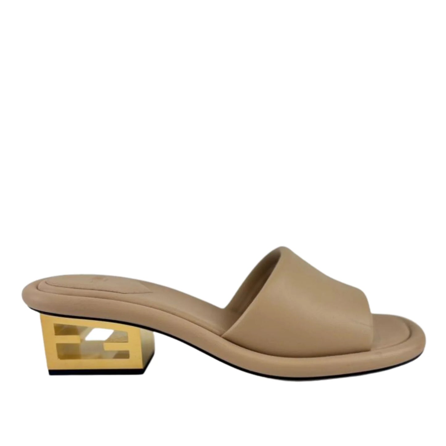 FENDI NAPPA BAGUETTE 60MM SLIDE SANDALS