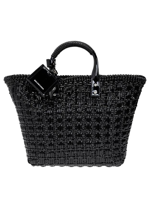 Luxury Balenciaga Trending 2025 Bistro Strap Basket Small Tote Bag Black