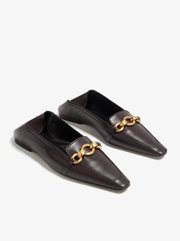 Luxury Saint Laurent Trending 2025 Chris Leather Loafer Brown
