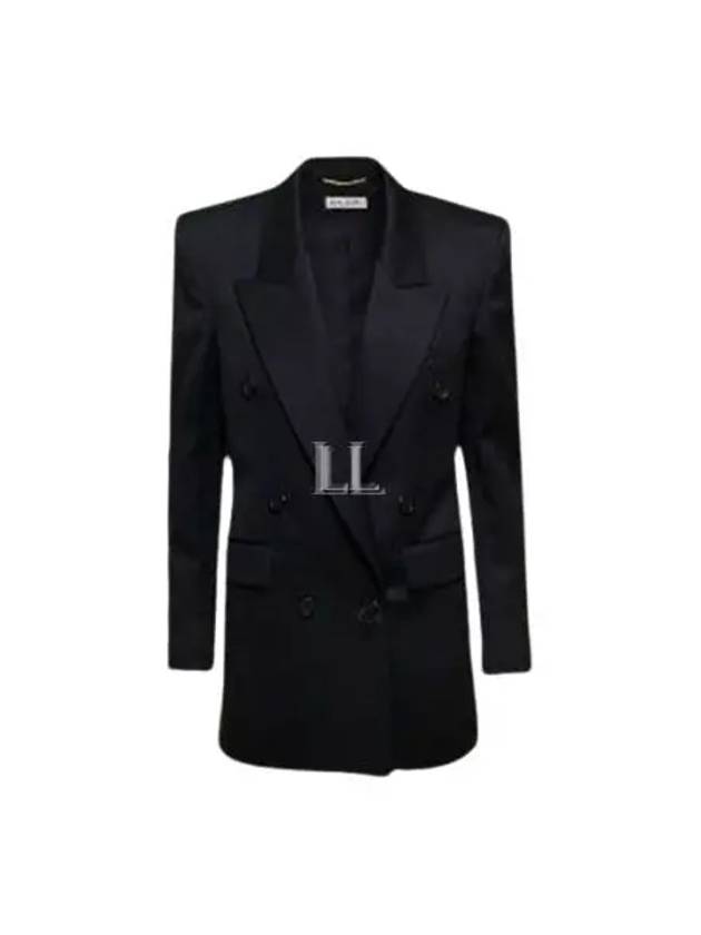 Luxury Saint Laurent Trending 2025 Double Breasted Blazer Jacket Black