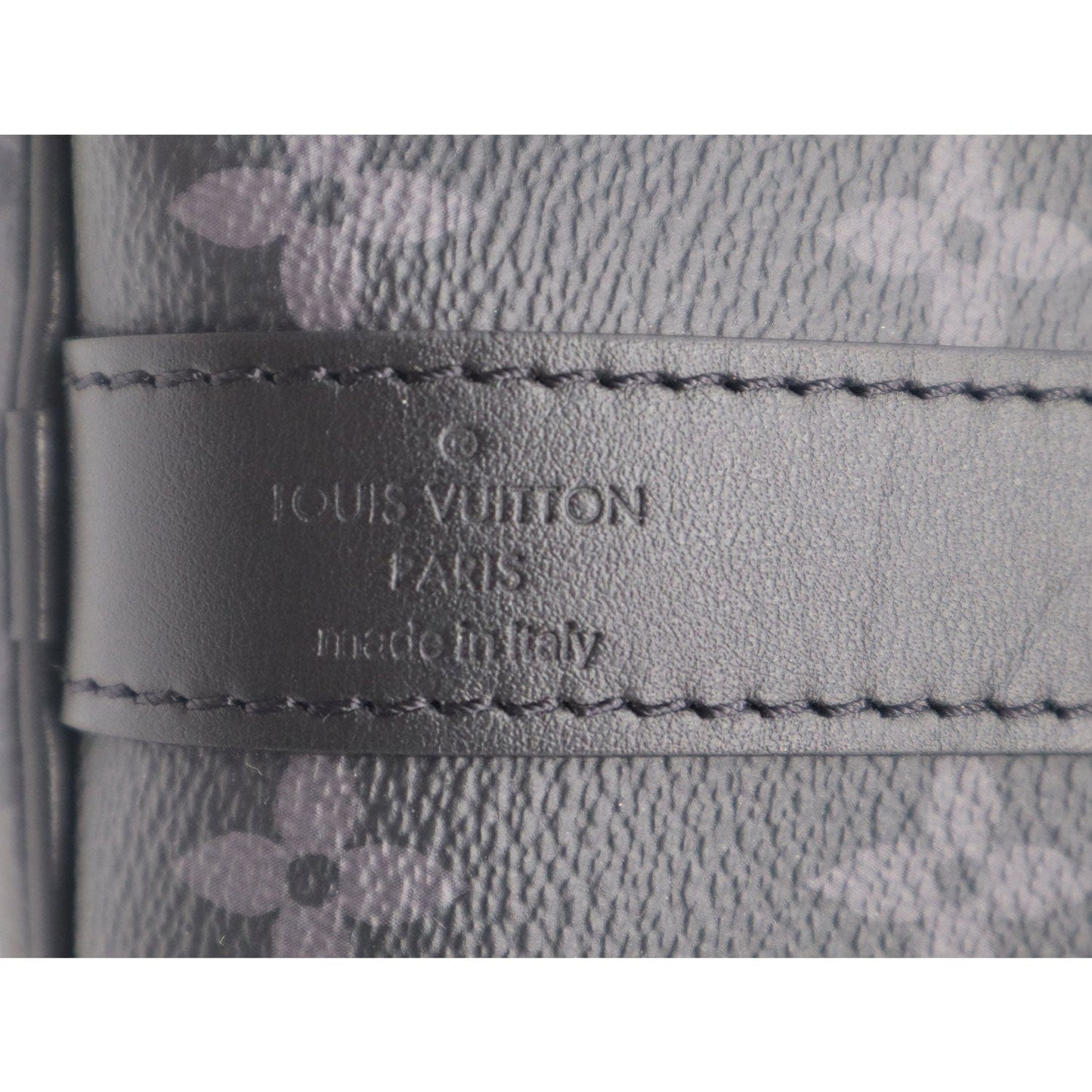 LOUIS VUITTON Keepall 50 Bandouliere Monogram Eclipse Travel Bag Black  - New Year Deals