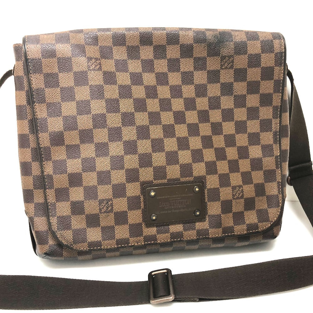 LOUIS VUITTON Shoulder Bag N51211 Damier canvas Ebene Damier Brooklyn MM Women