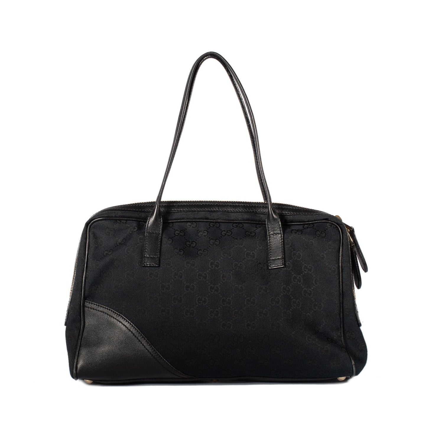 Gucci Black GG Canvas Britt Bag