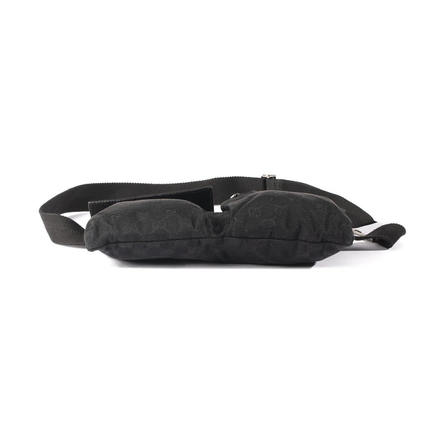 Gucci Black GG Canvas Waist Bag