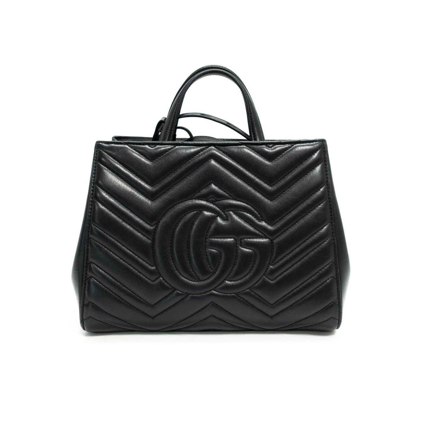 Gucci GG Marmont Small Matelasse Top Handle Bag
