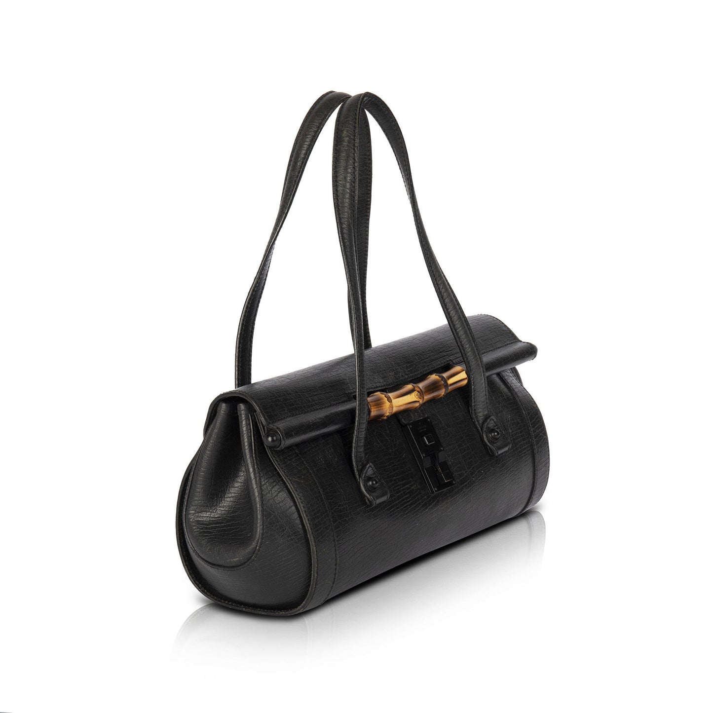 Gucci Leather Bamboo Bullet Bag