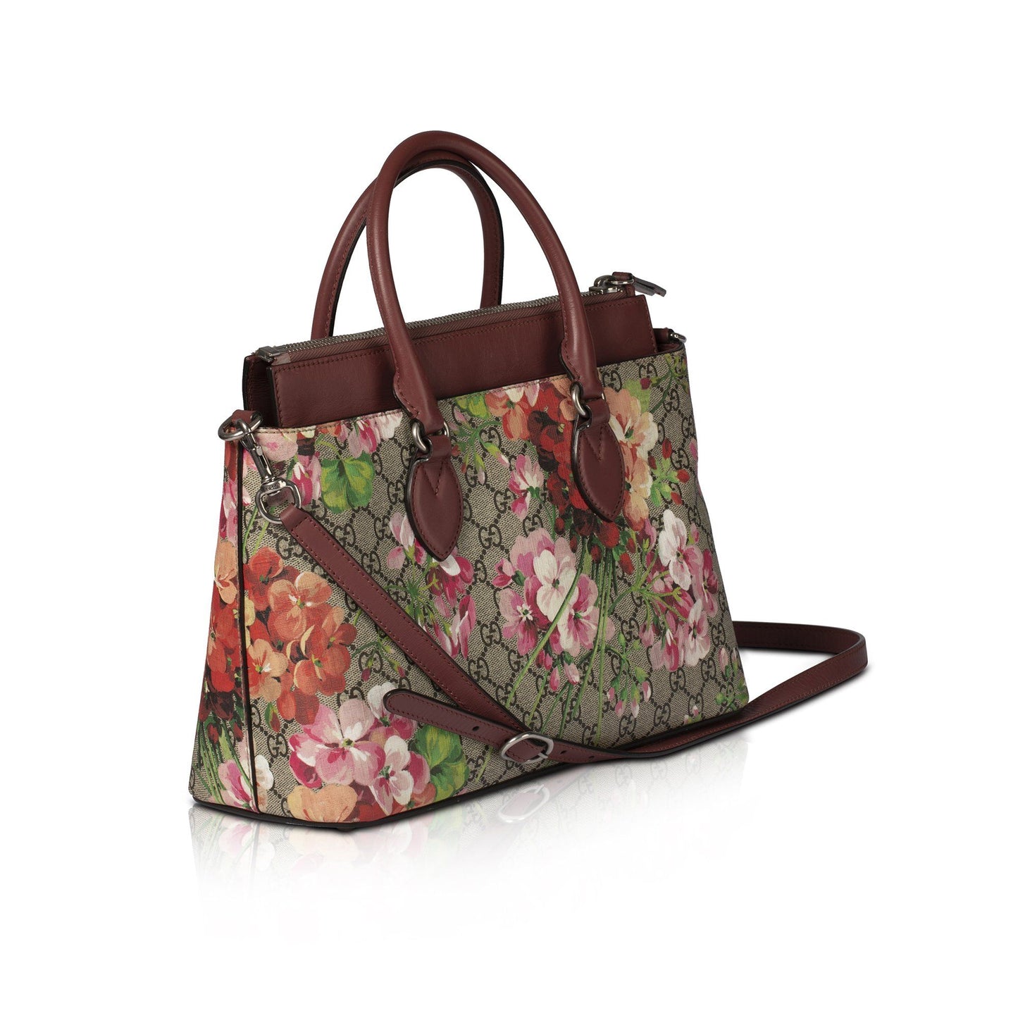 Gucci Linea GG Blooms Supreme Small Convertible Tote