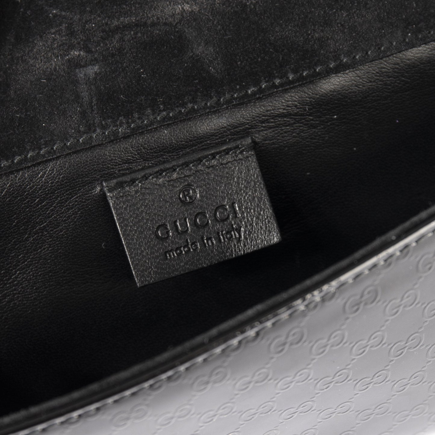 Gucci Microguccissima Patent Leather Broadway Clutch