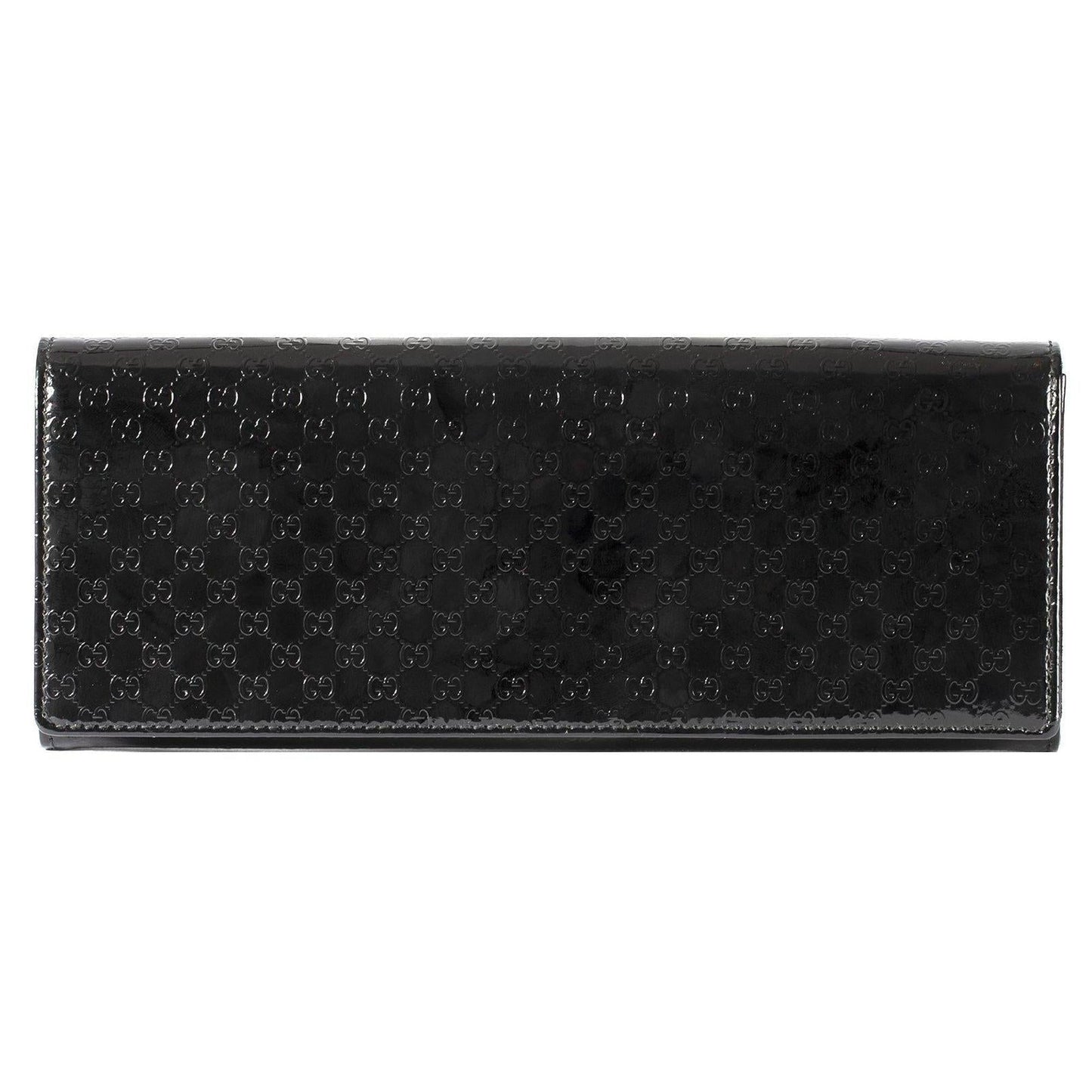 Gucci Microguccissima Patent Leather Broadway Clutch