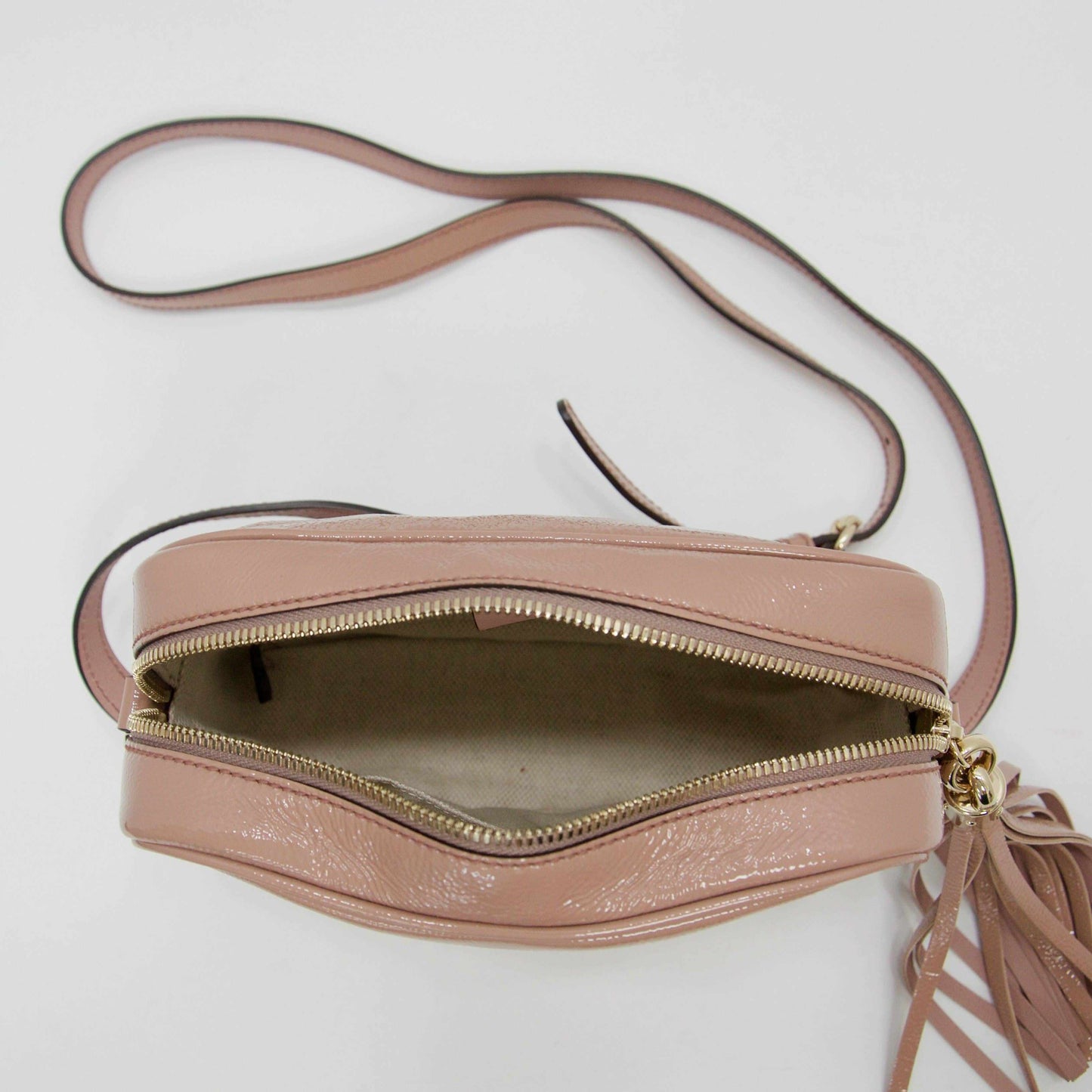 Gucci Patent Soho Disco Crossbody Bag