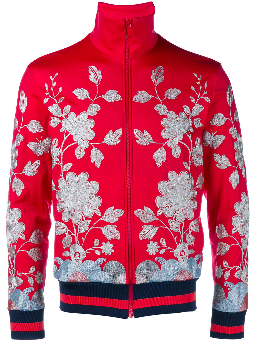 GUCCI FLORAL EMBROIDERED TRACK JACKET SIZE L