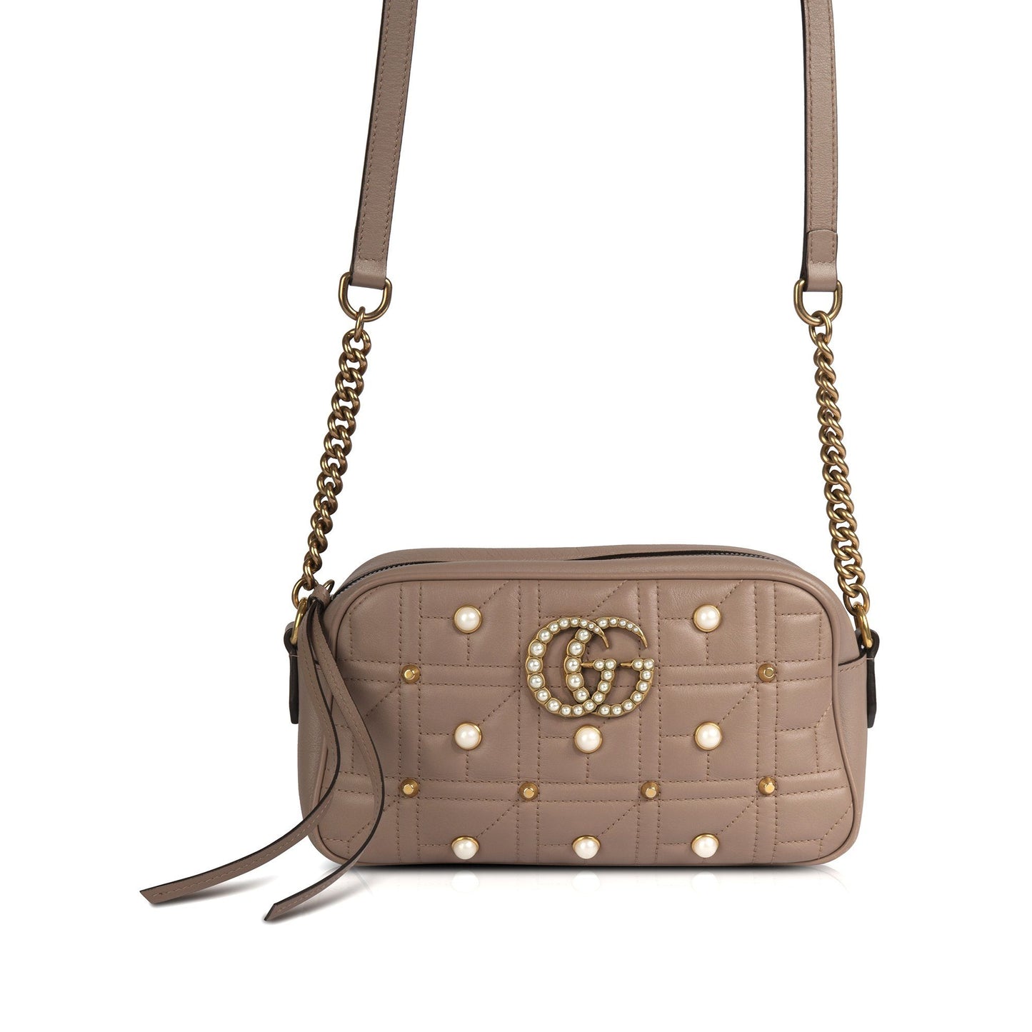 Gucci Small GG Pearly Marmont Shoulder Bag