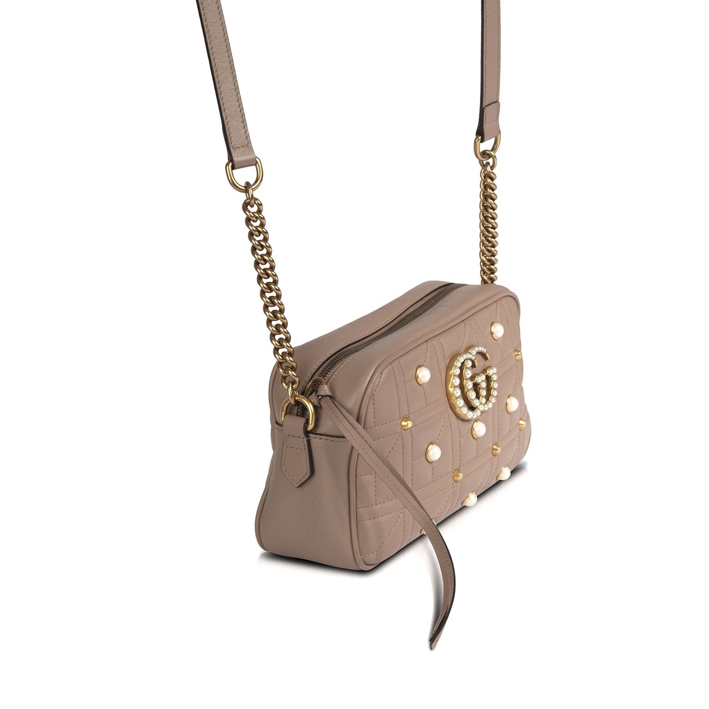Gucci Small GG Pearly Marmont Shoulder Bag