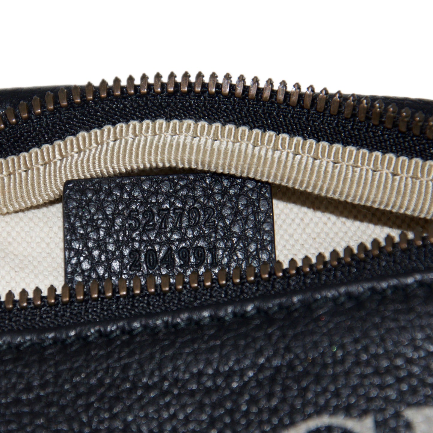 Gucci Small Print Leather Belt Bag