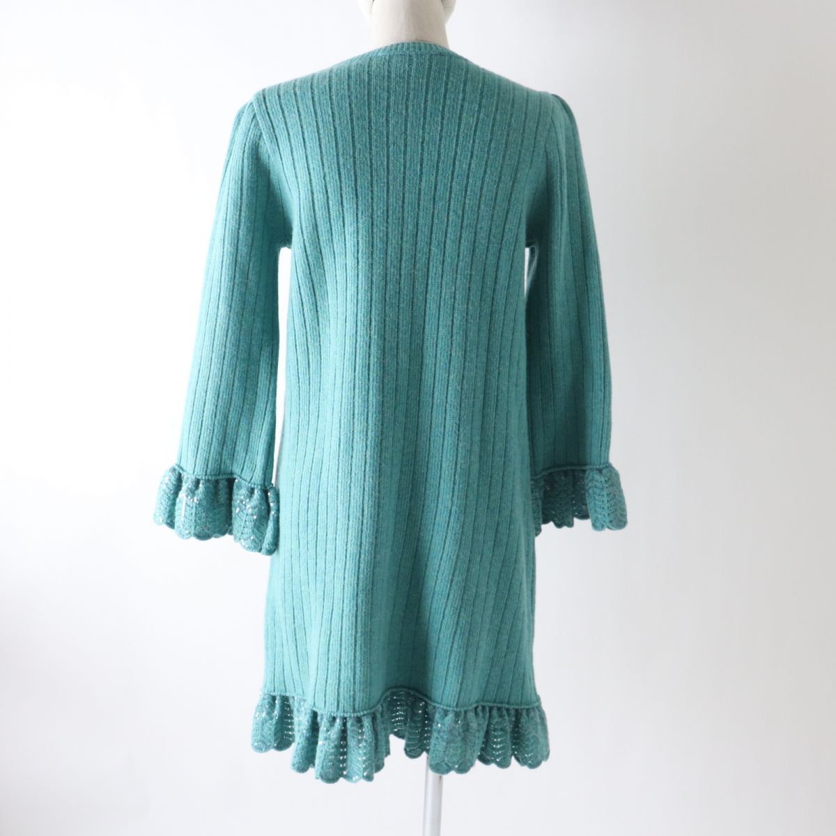 GUCCI knit Main: 100% wool, some: polyester green Women M