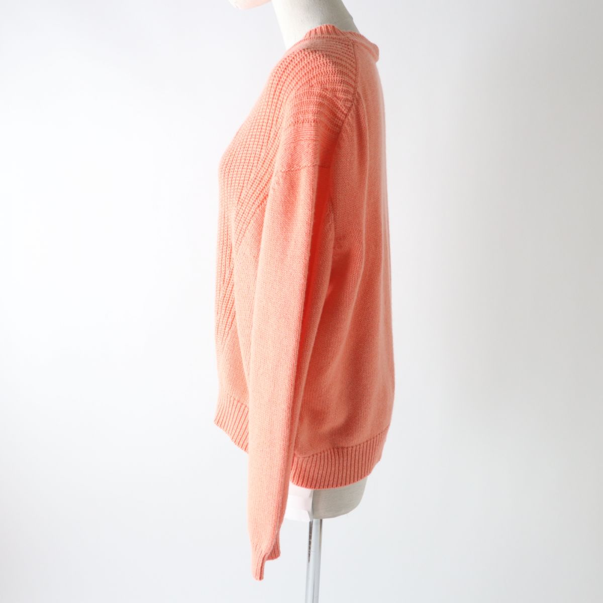 HERMES knit Main: 64% cashmere, Main: 36% cotton Orange Women S