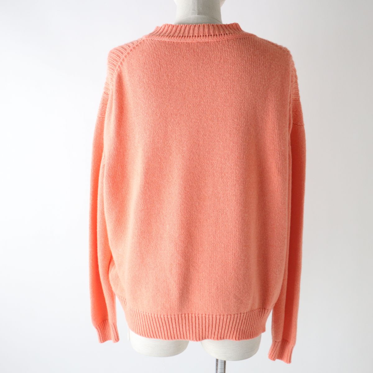 HERMES knit Main: 64% cashmere, Main: 36% cotton Orange Women S