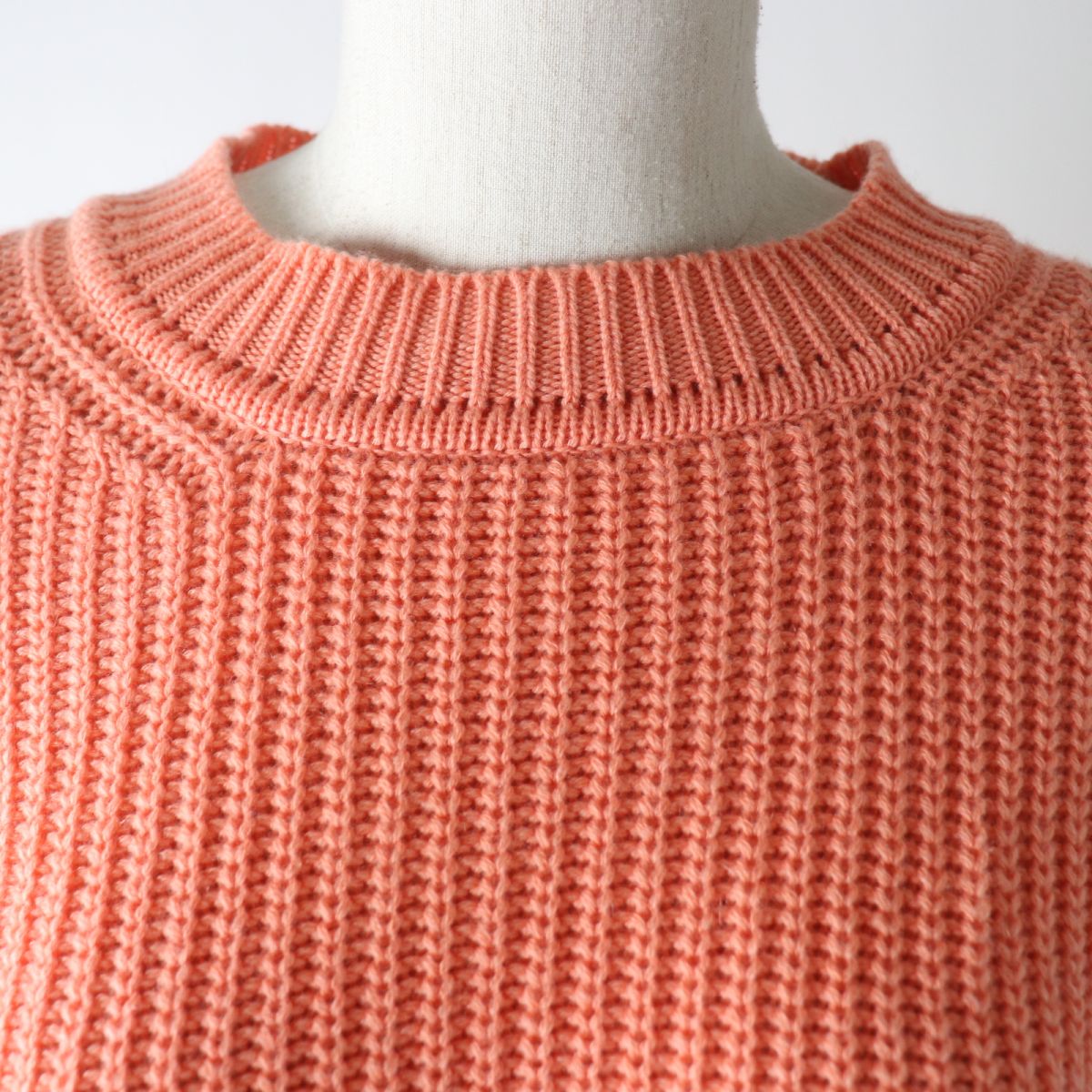 HERMES knit Main: 64% cashmere, Main: 36% cotton Orange Women S