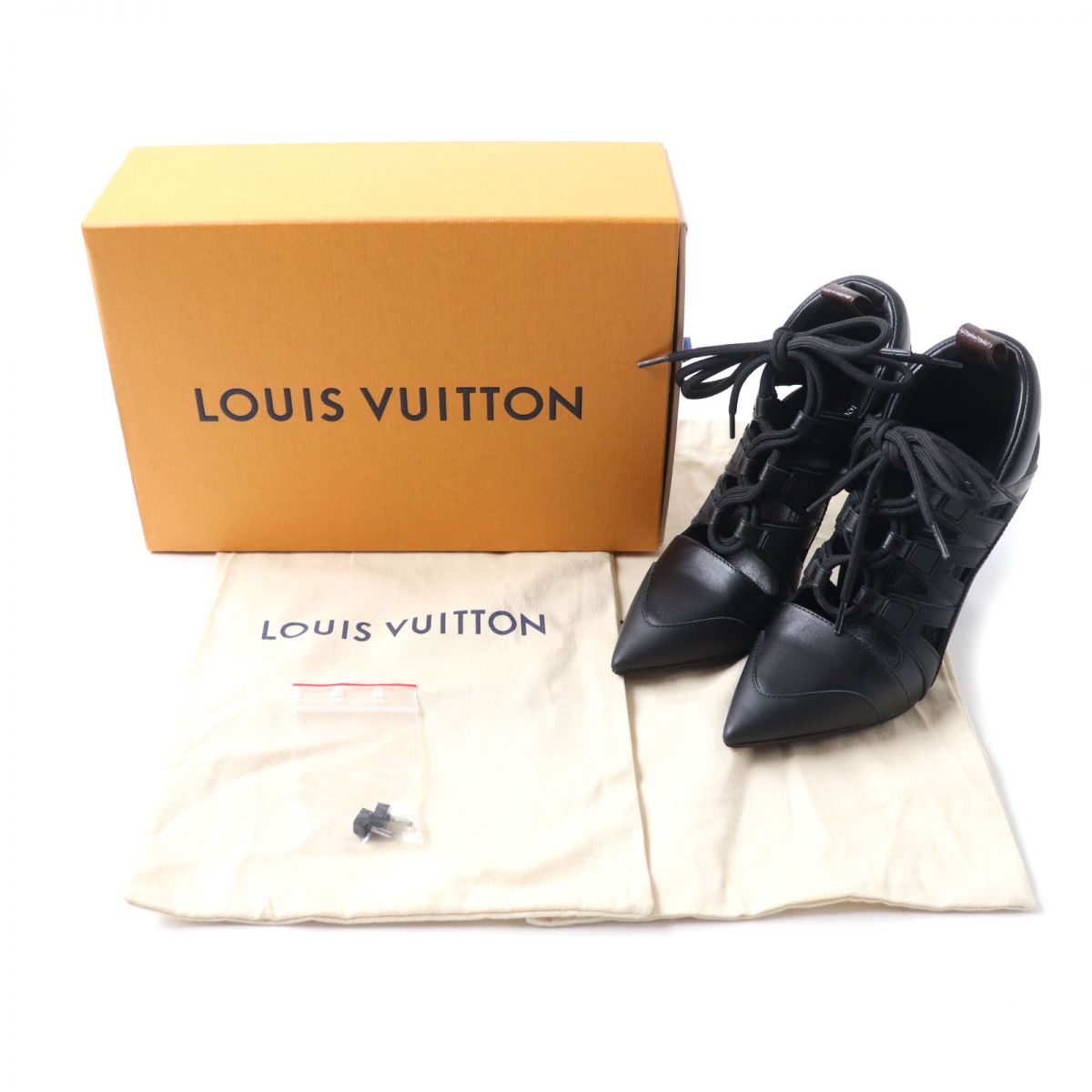LOUIS VUITTON pumps Main: Leather black Women 36