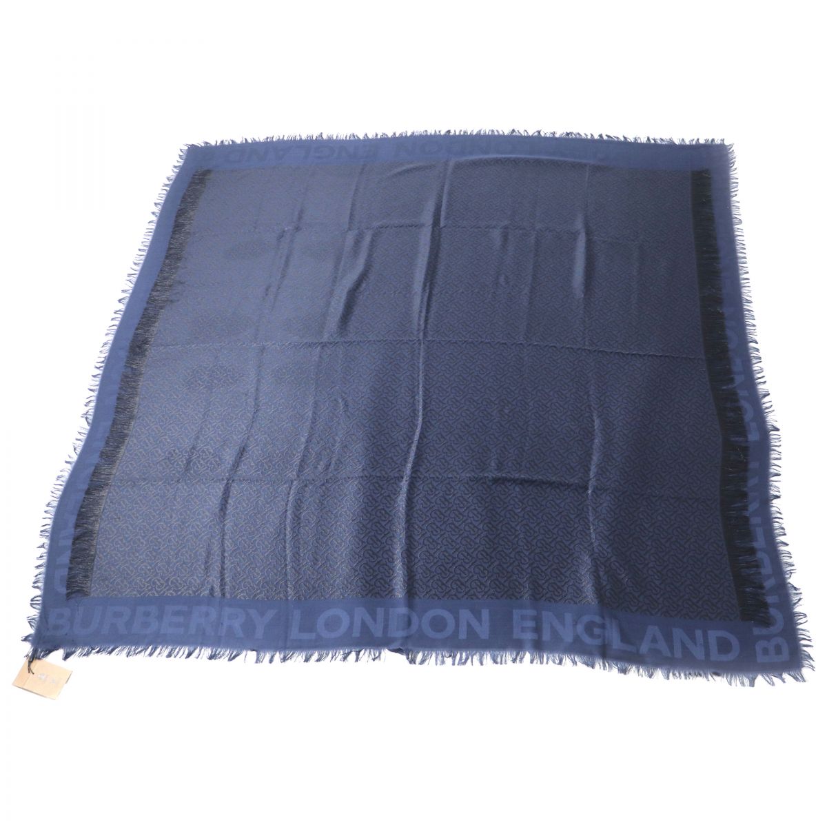 BURBERRY Stall Main: 45% silk, Main: 21% wool, Main: 6% polyester, Main: 28% viscose Navy x black Women