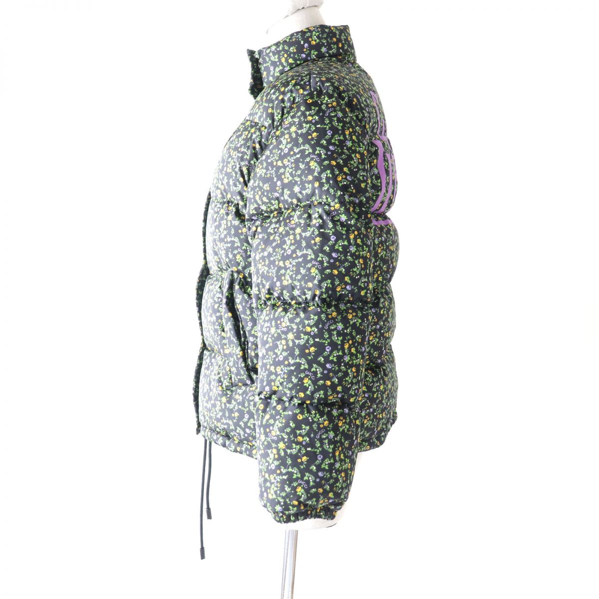 GUCCI Down jacket Outer: 100% nylon, Filling: 90% down, Filling: 10% feather, Part: 100% polyester multicolor Women 38