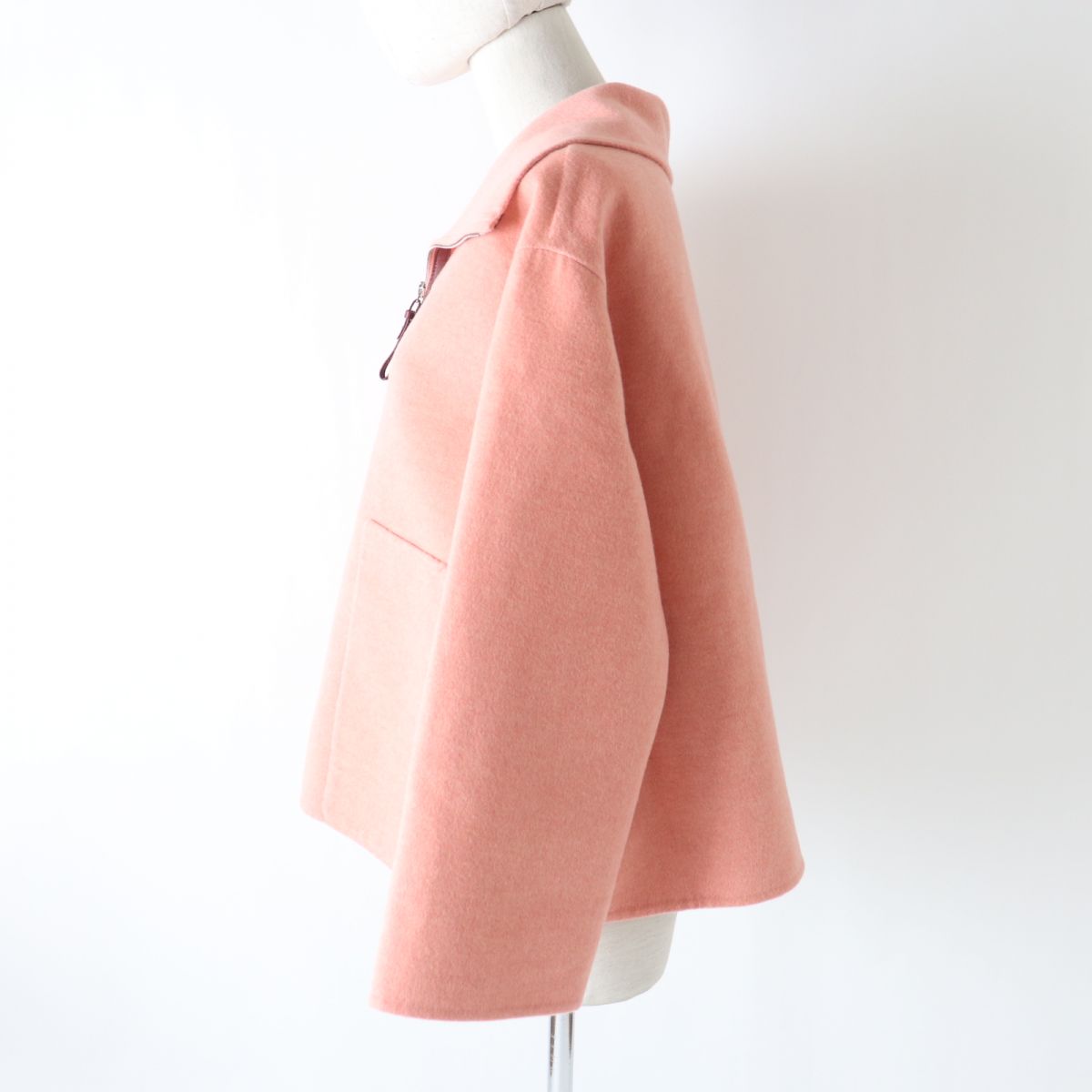 HERMES Jacket Outer material: 100% cashmere pink Women 36