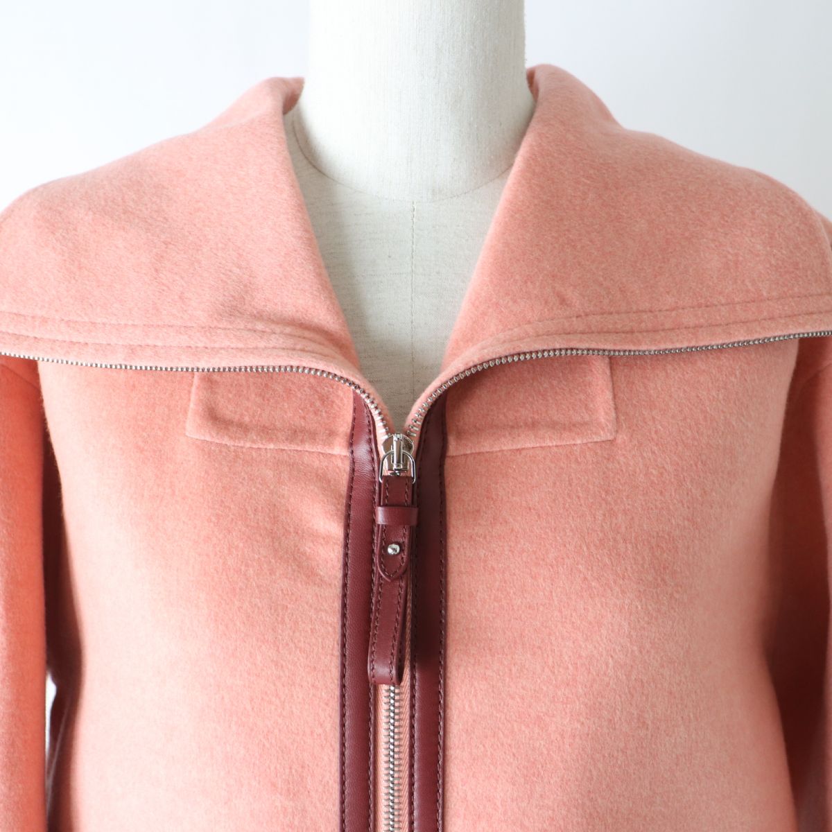 HERMES Jacket Outer material: 100% cashmere pink Women 36