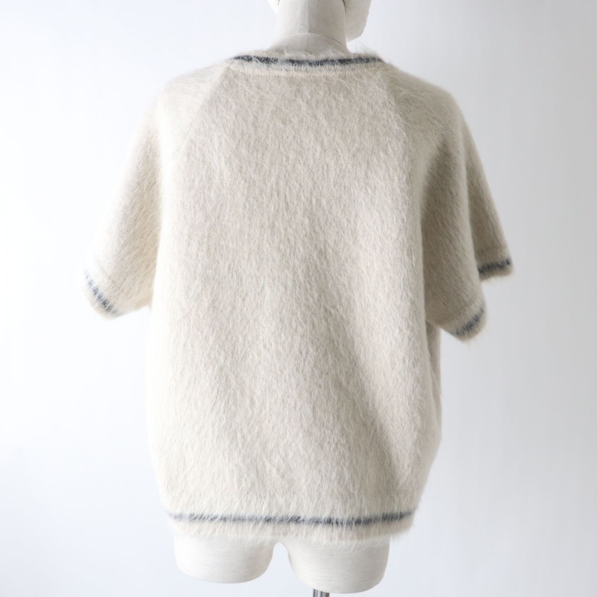 Christian Dior knit Main: 34% mohair, Main: 31% virgin wool, Main: 18% nylon, Main: 13% cashmere, Main: 3% wool Ivoryx black Women 44