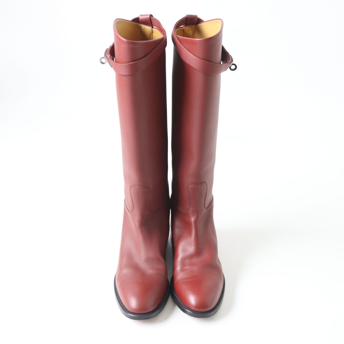 HERMES boots Main: Leather Red type Women 38